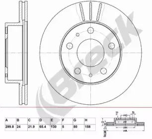 Тормозной диск BRECK купить